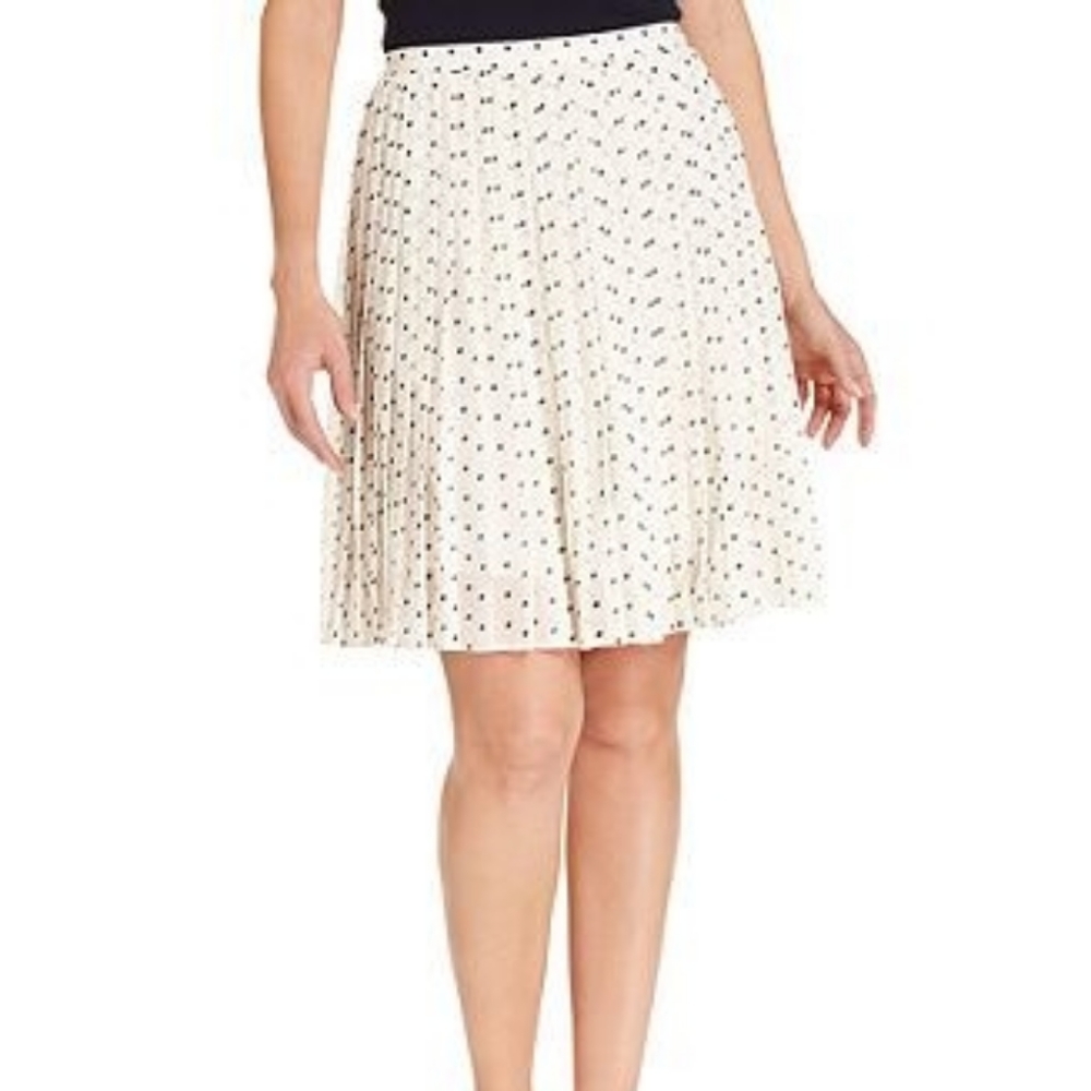 Tommy Hifiger Pleated Polka dot mini skirt
